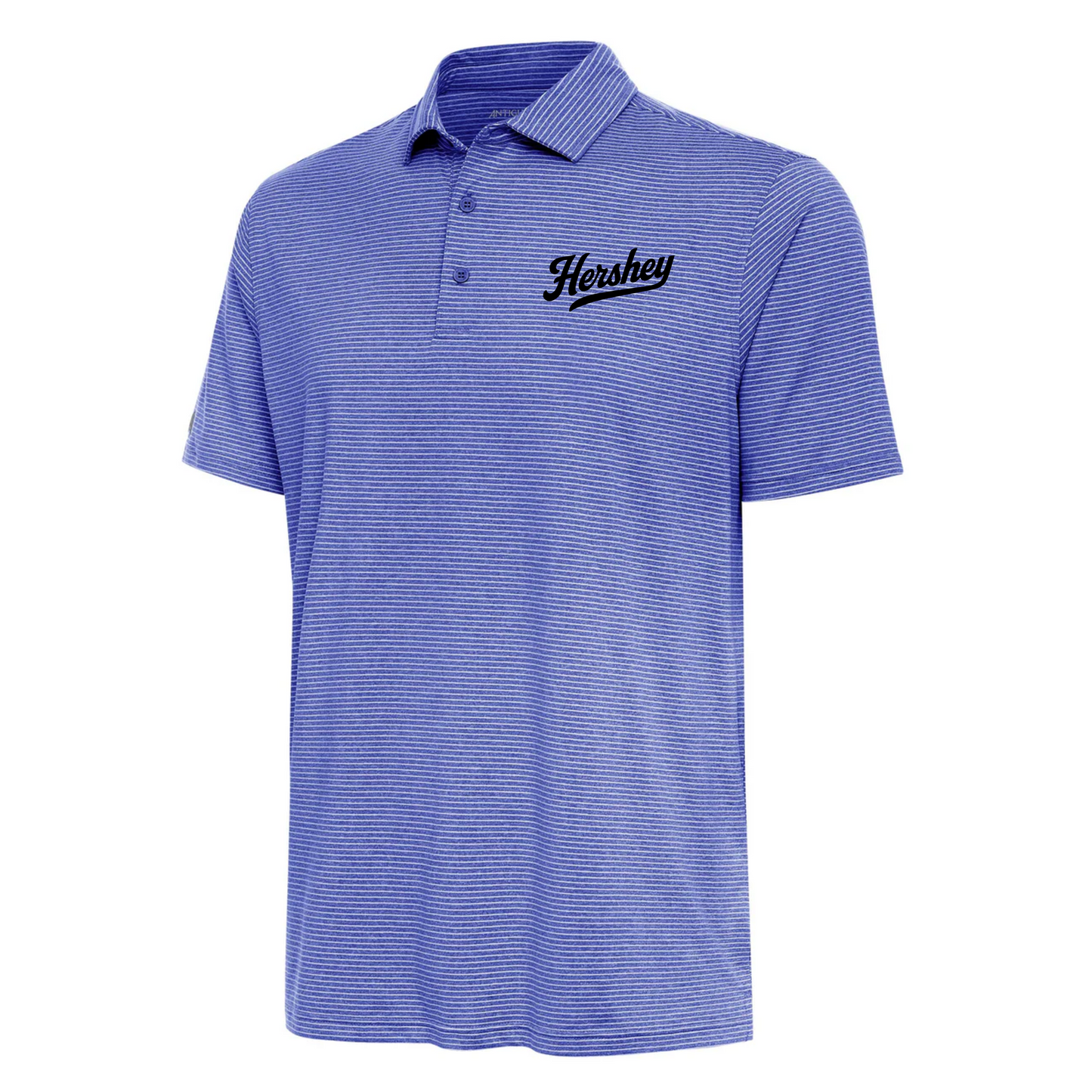 Stripe Heathered Polo | Hershey Embroidery
