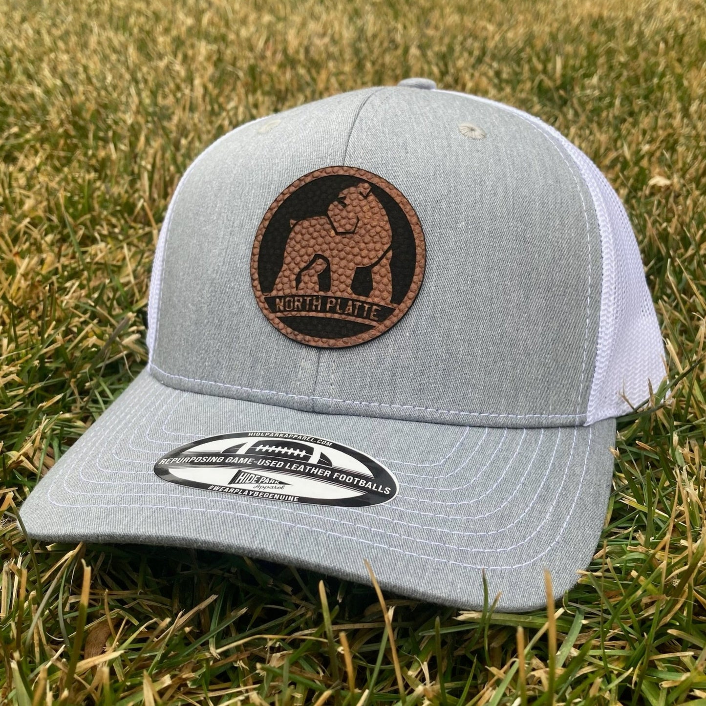 Modern North Platte Bulldog Football Leather Hat