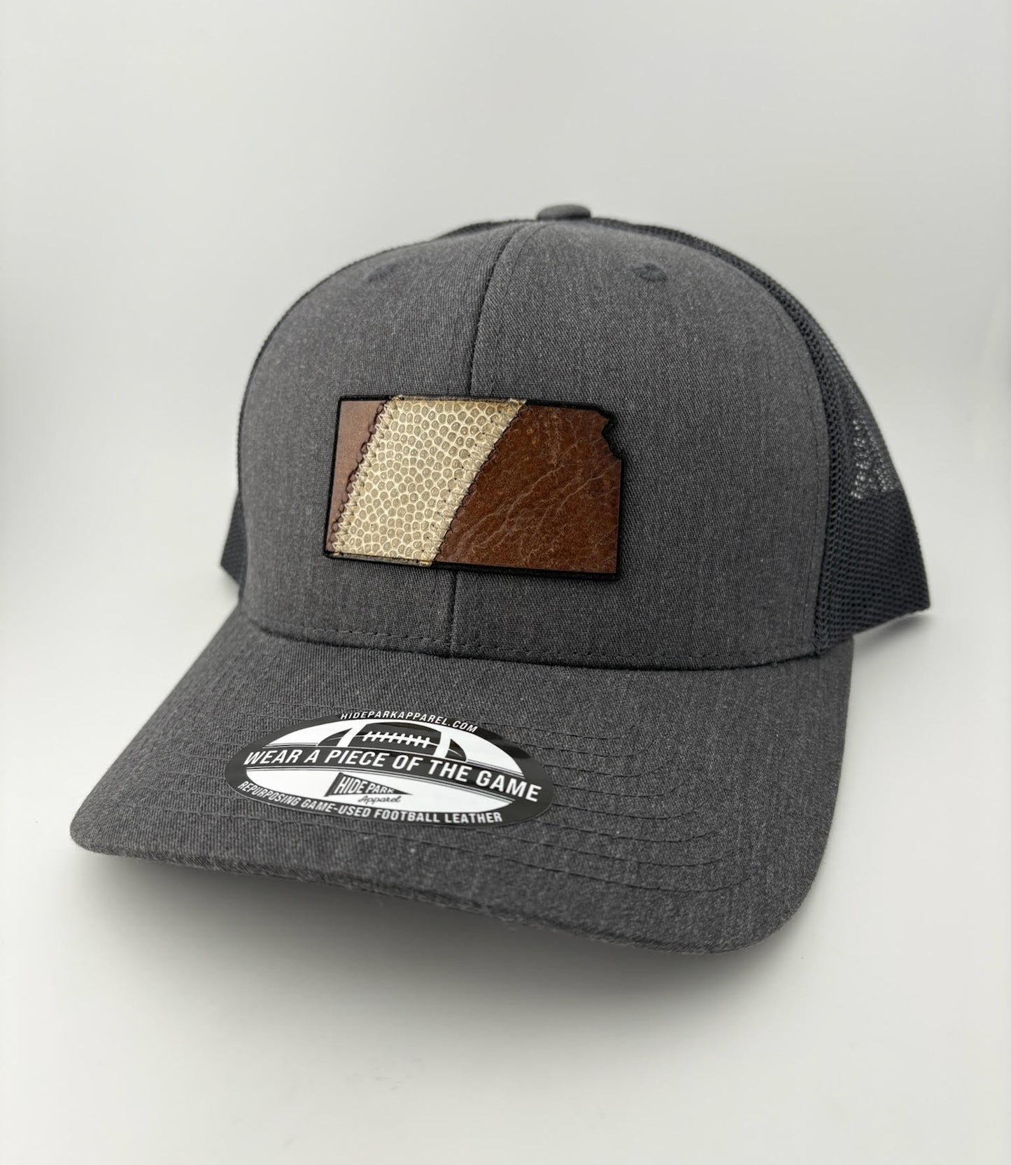 The Kansas Stripe Football Leather Hat