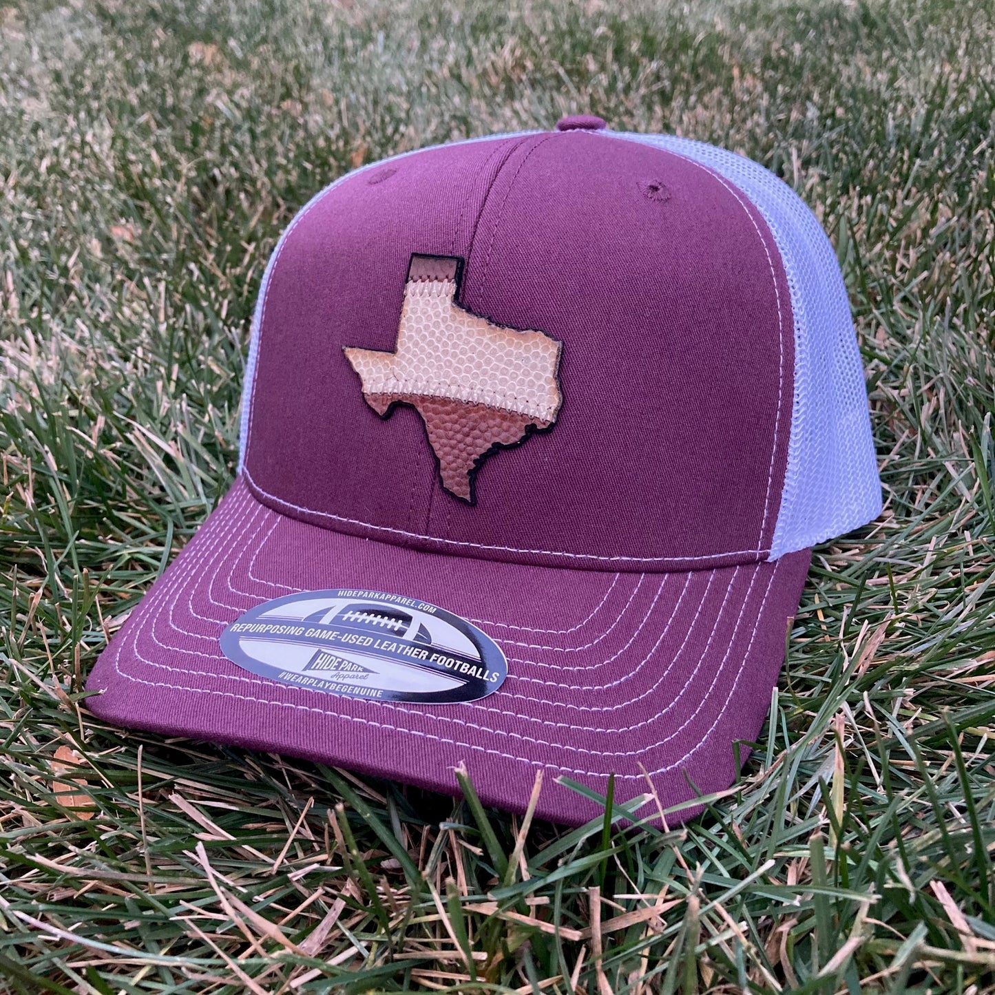The Lone Stripe State Football Leather Hat