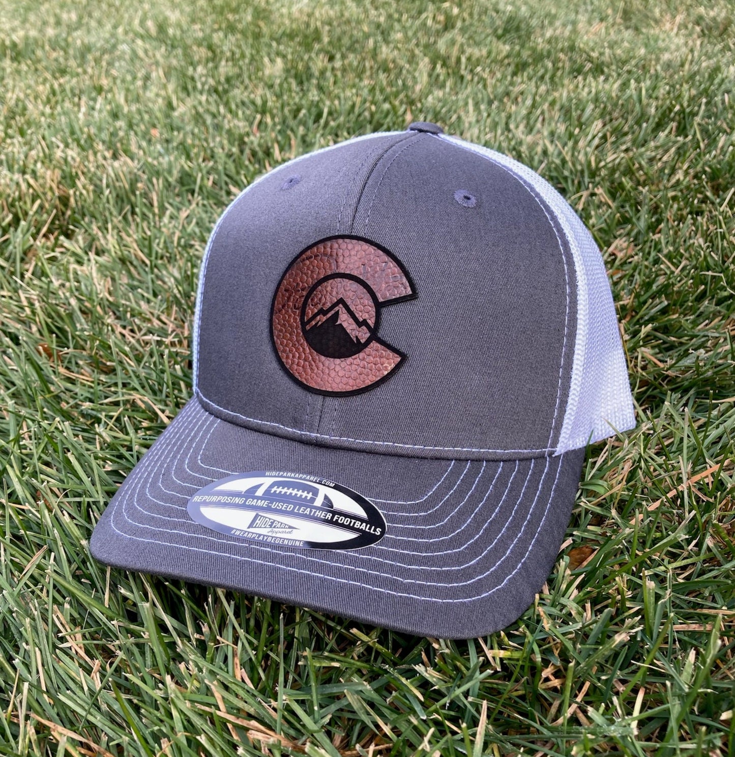 The Rocky Mountains Football Leather Hat