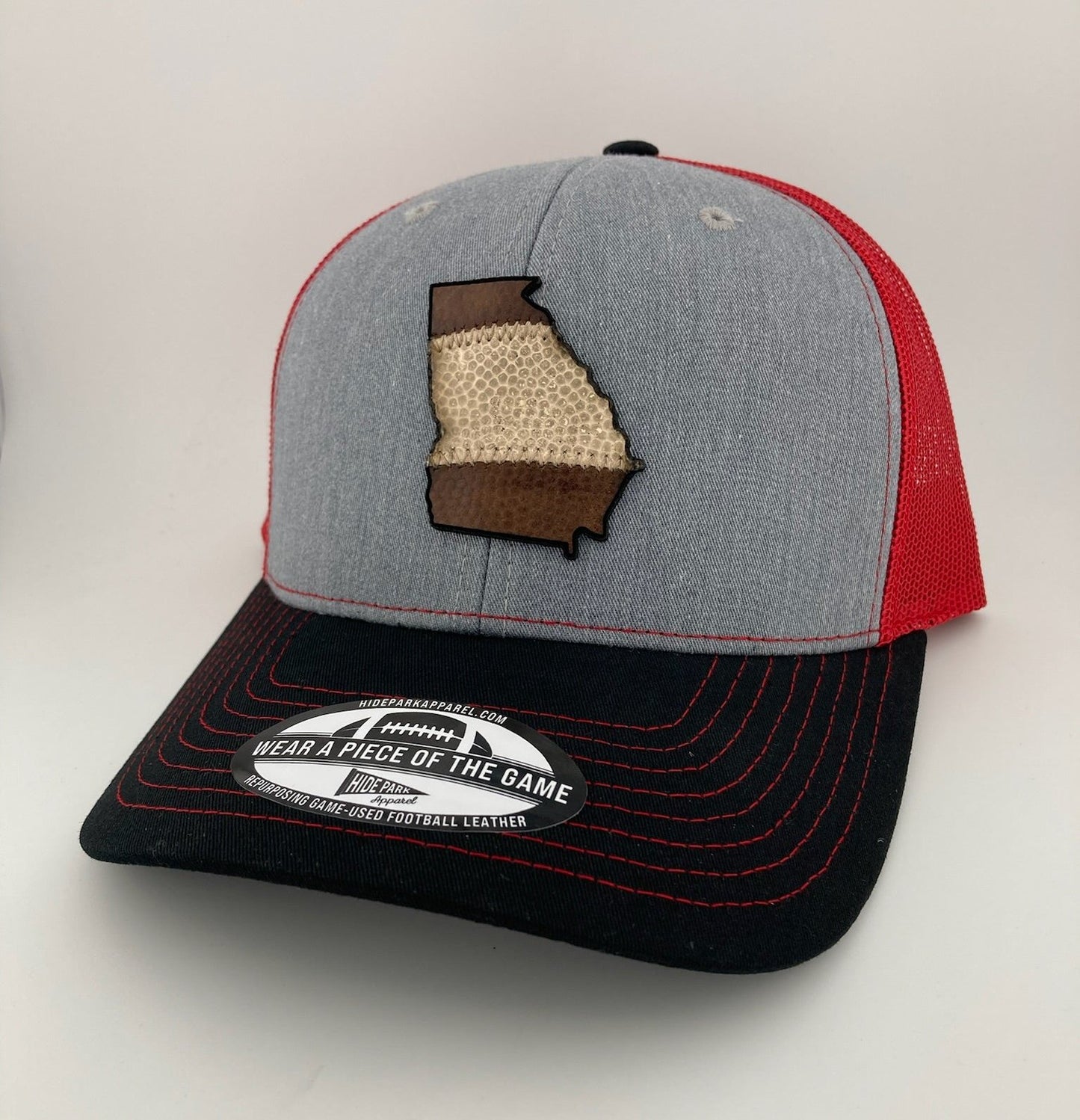 The Georgia Stripe Football Leather Hat