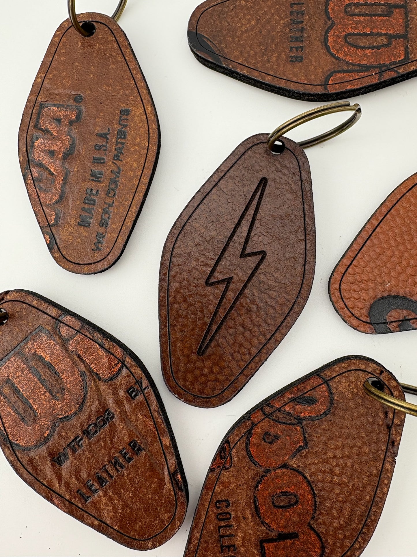 Elkhorn South Lightning Bolt Keychain