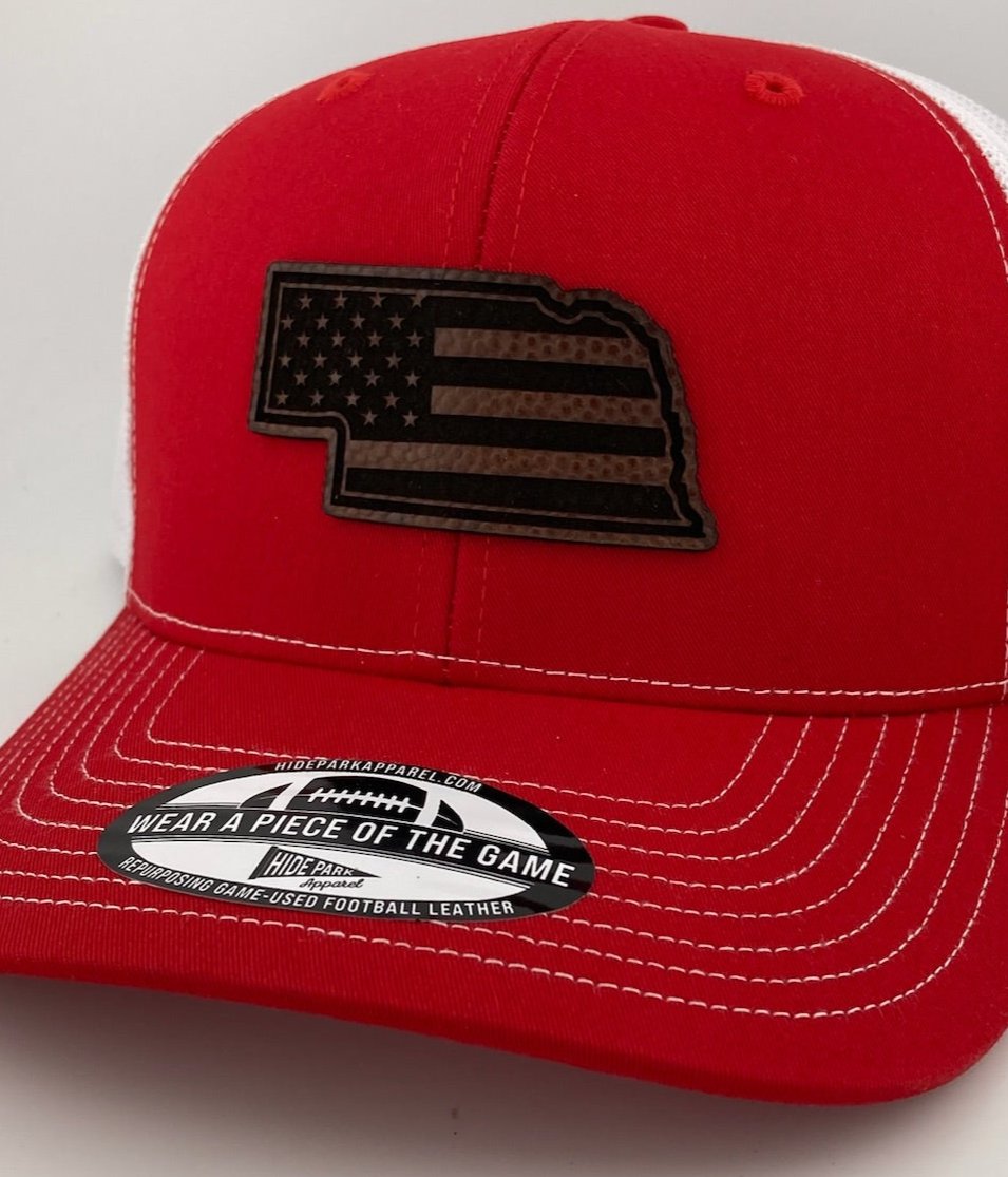 The Nebraska Patriot Football Leather Hat