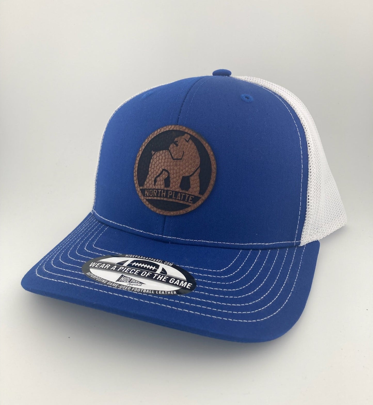 Modern North Platte Bulldog Football Leather Hat