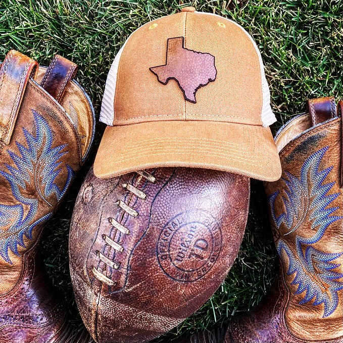 Big Tex Football Leather Hat
