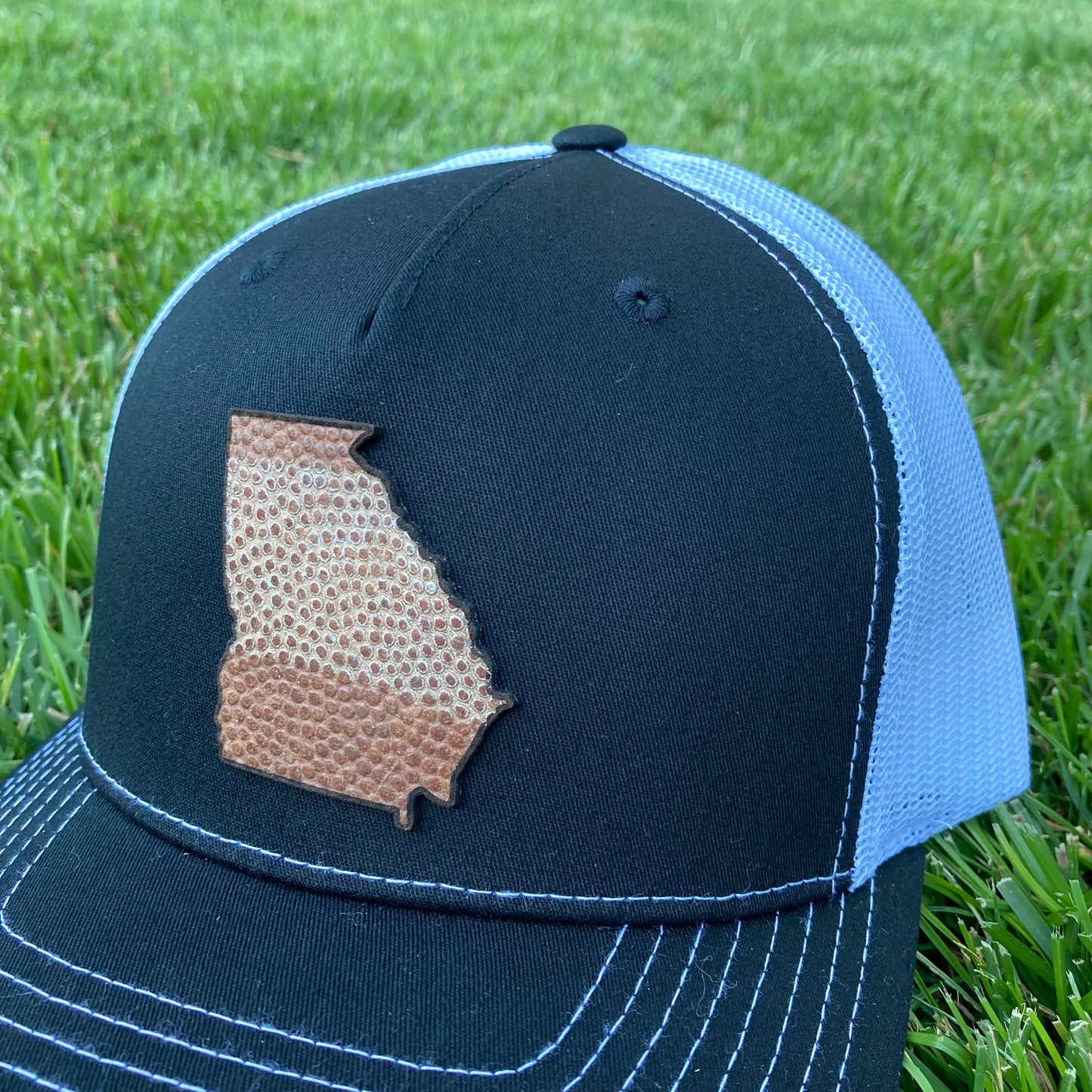 The Georgia Stripe Football Leather Hat
