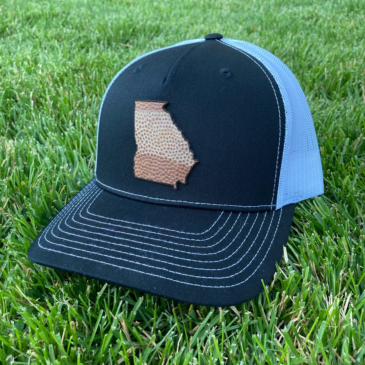The Georgia Stripe Football Leather Hat