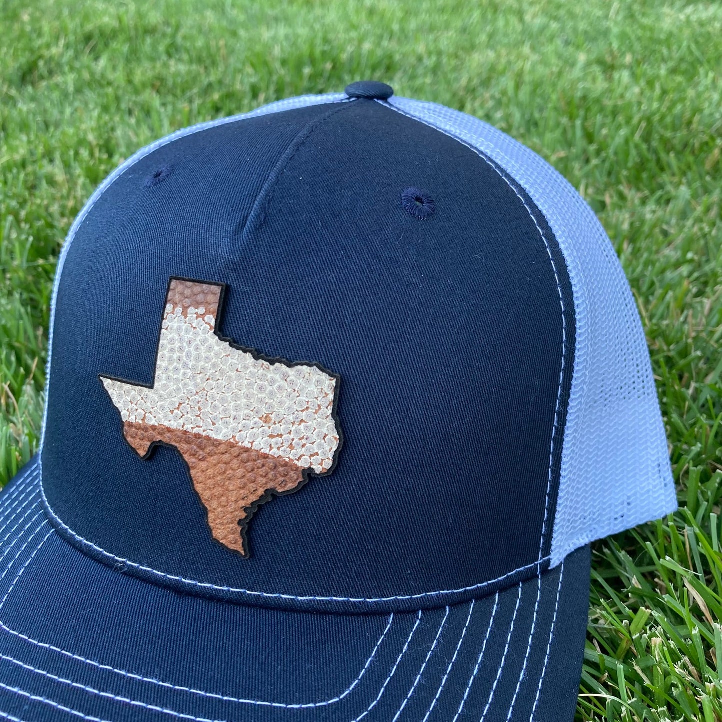The Lone Stripe State Football Leather Hat