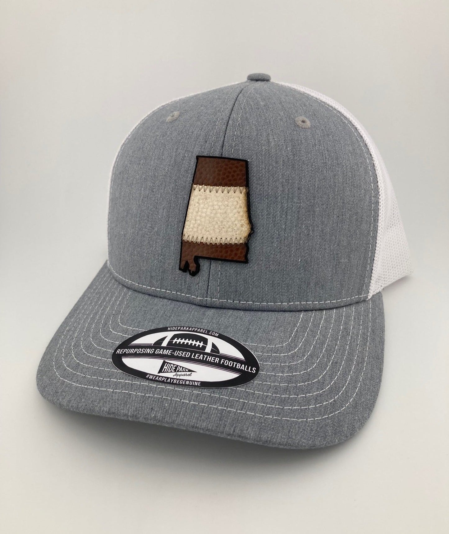 The Alabama Stripe Football Leather Hat