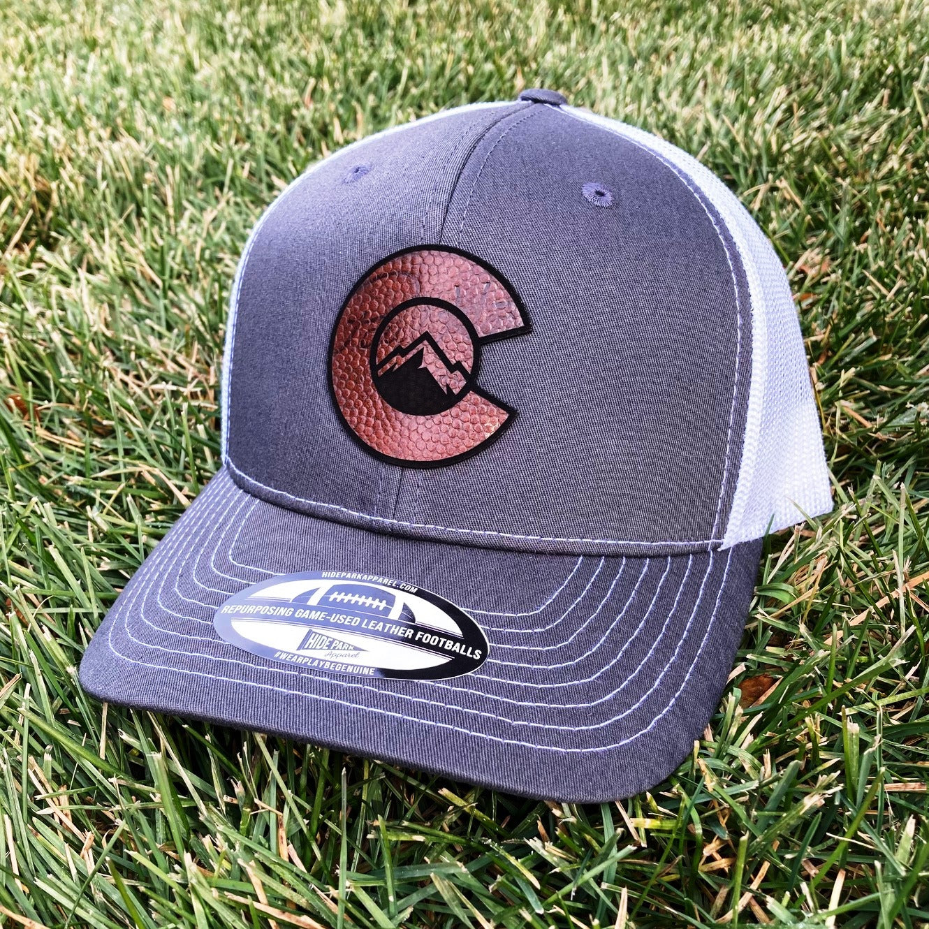 The Rocky Mountains Football Leather Hat