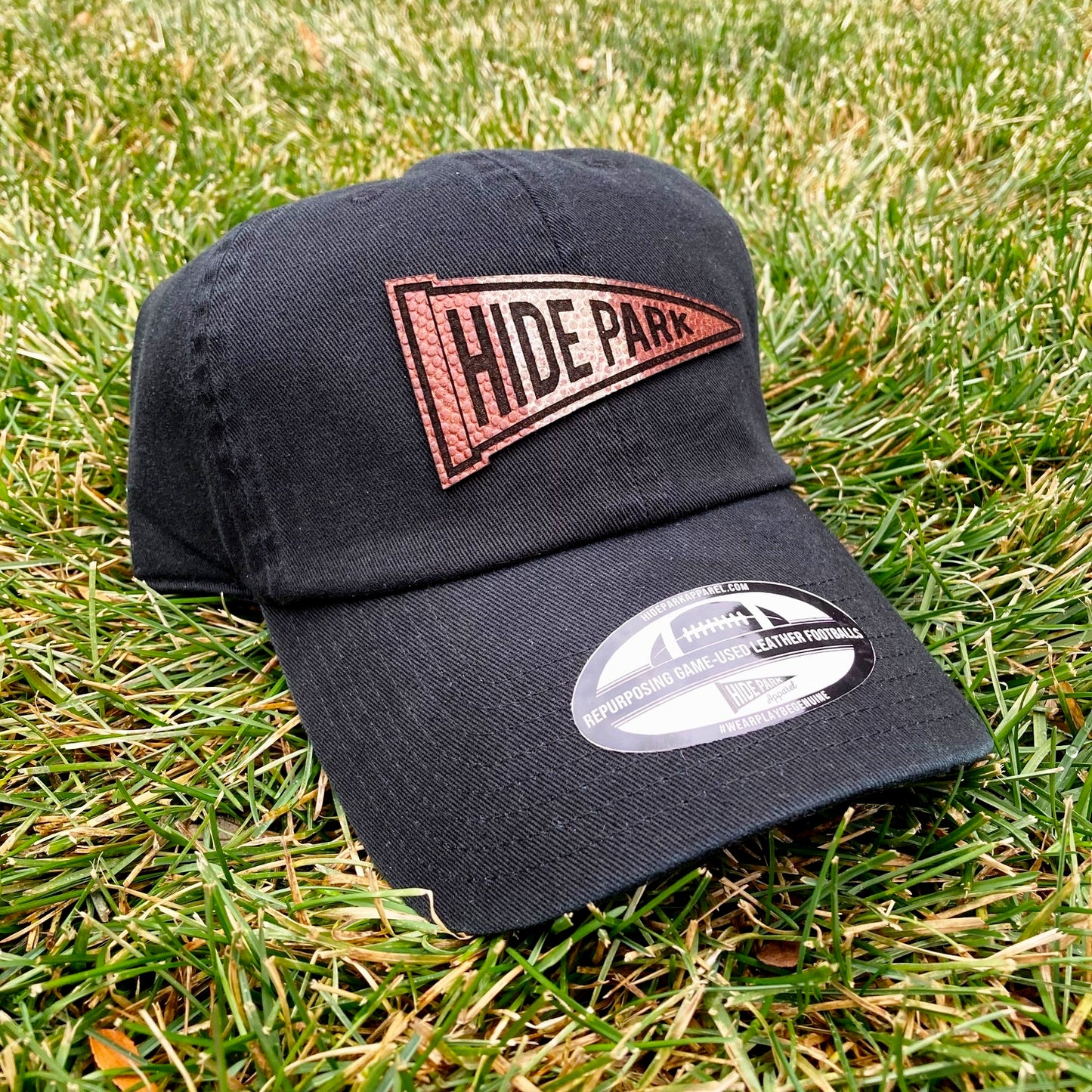 The Hide Park Pennant Football Leather Hat