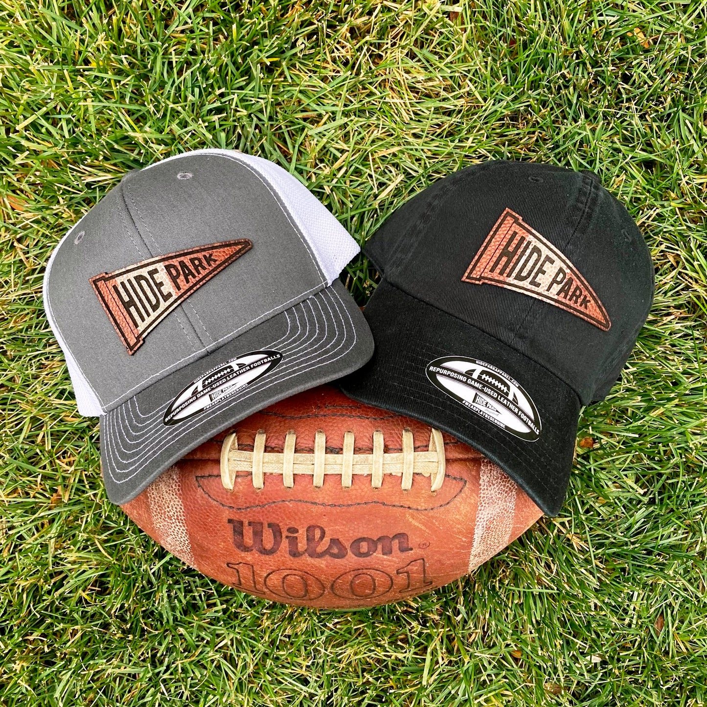 The Hide Park Pennant Football Leather Hat