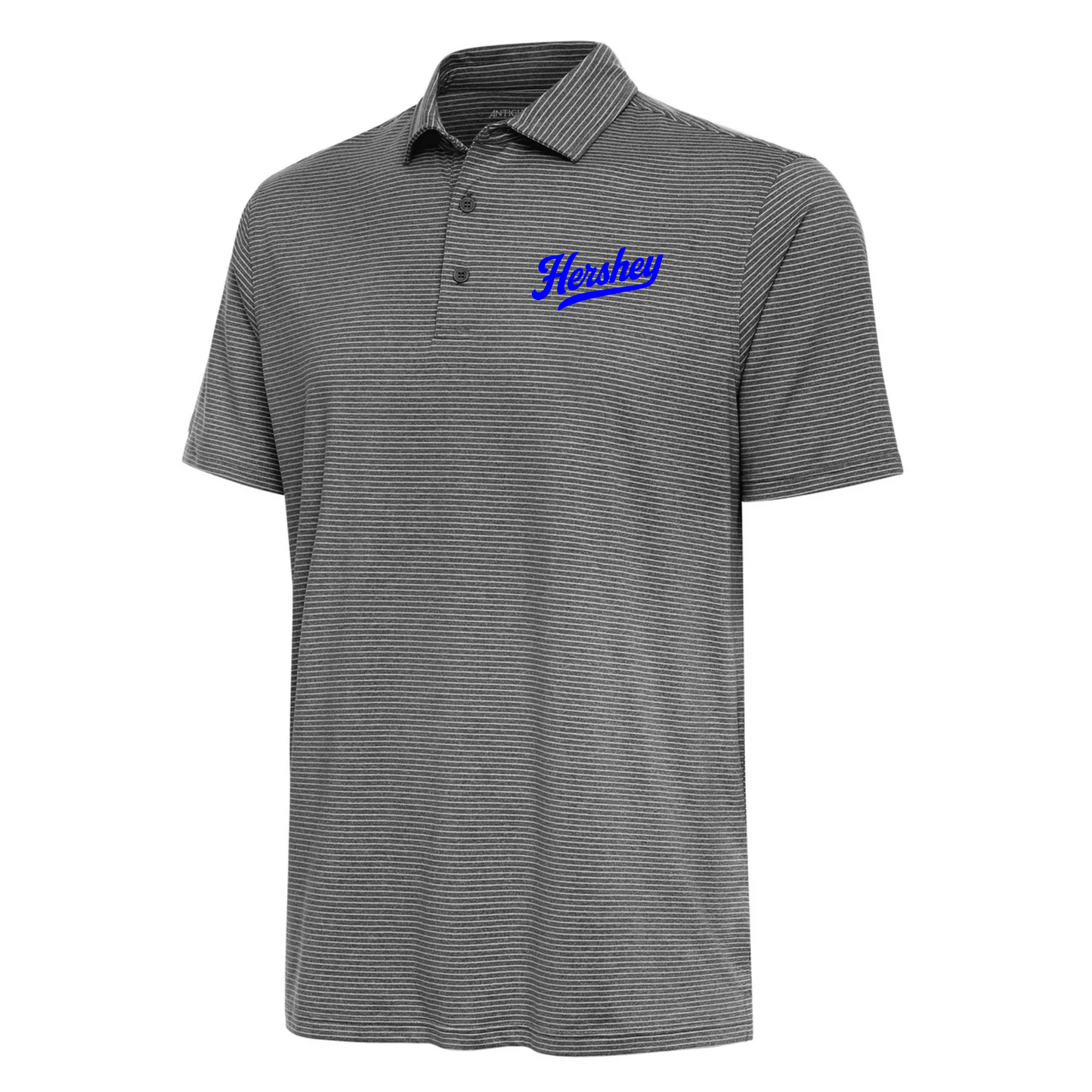 Stripe Heathered Polo | Hershey Embroidery