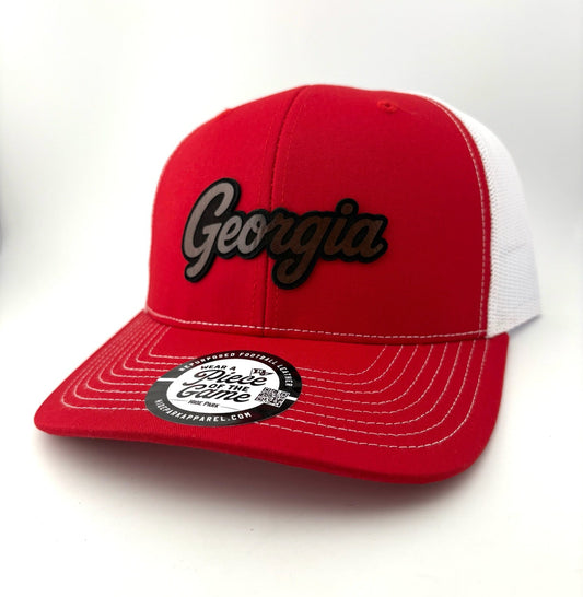 The Georgia Script Football Leather Hat