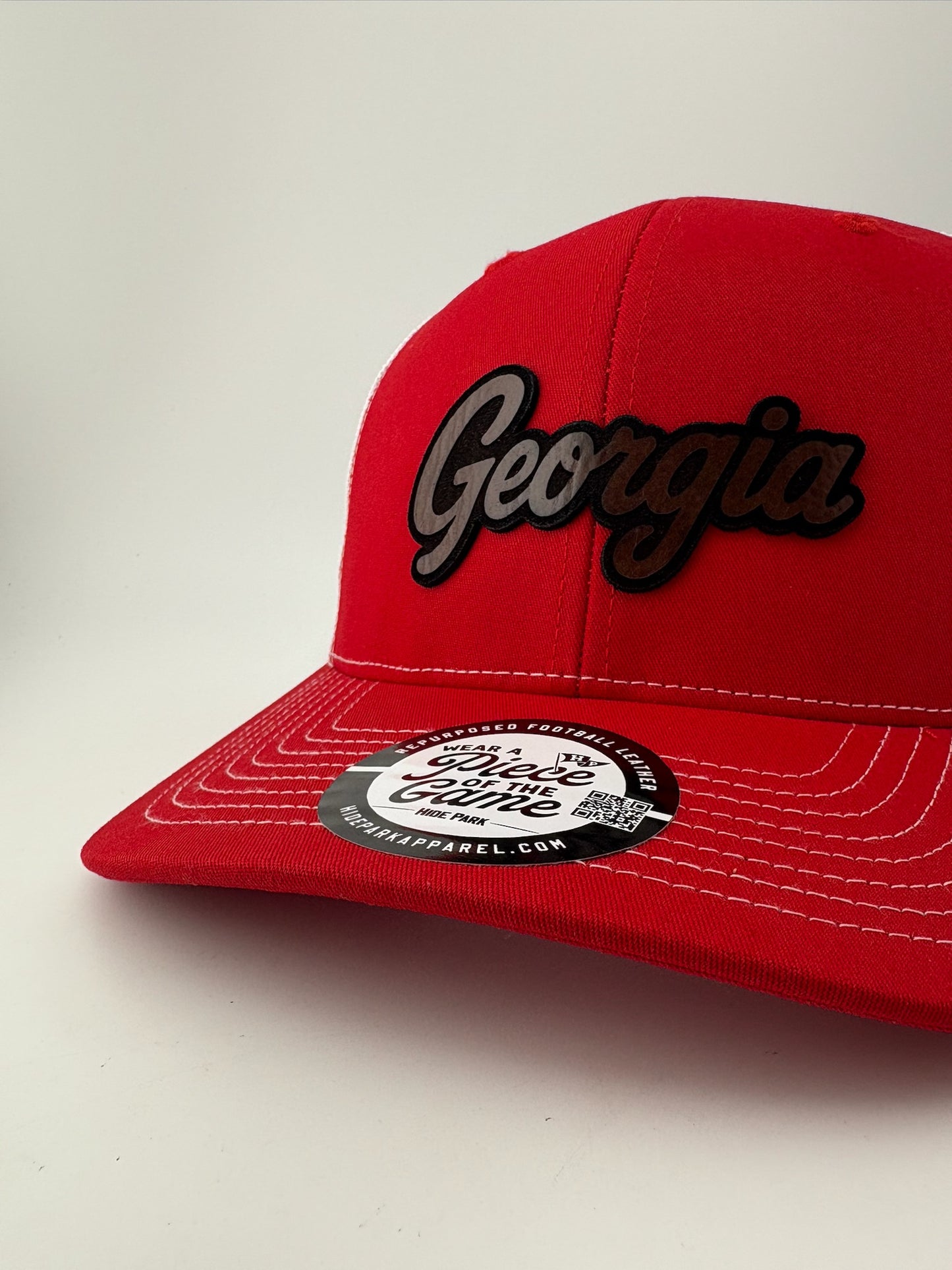 The Georgia Script Football Leather Hat