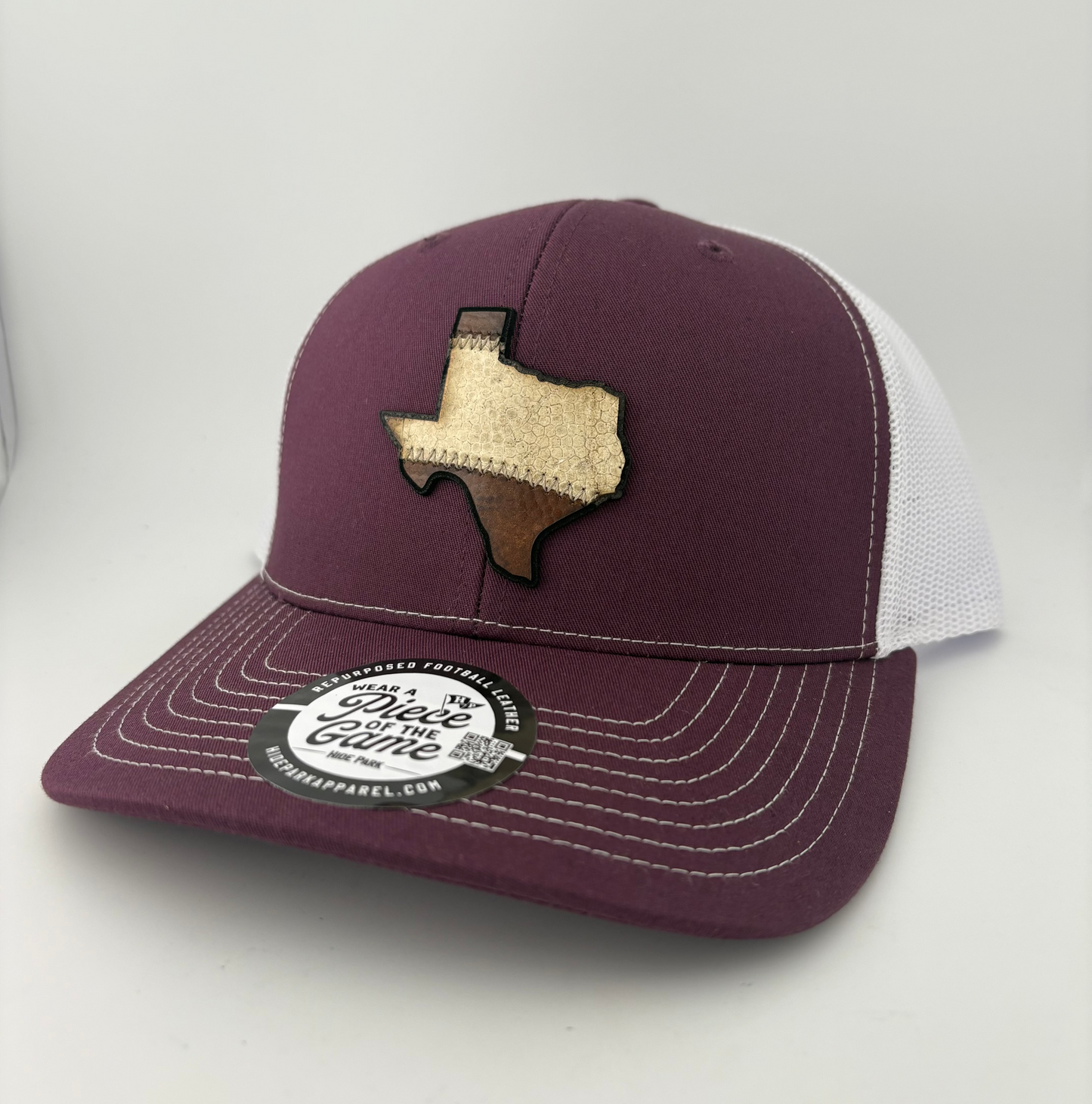 The Lone Stripe State Football Leather Hat
