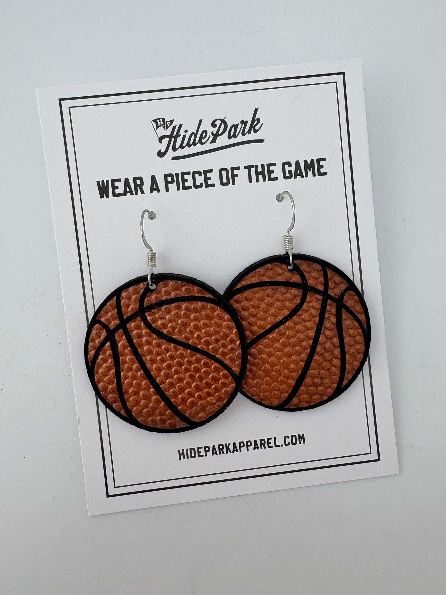 BASKETBALL - Football Leather Earrings