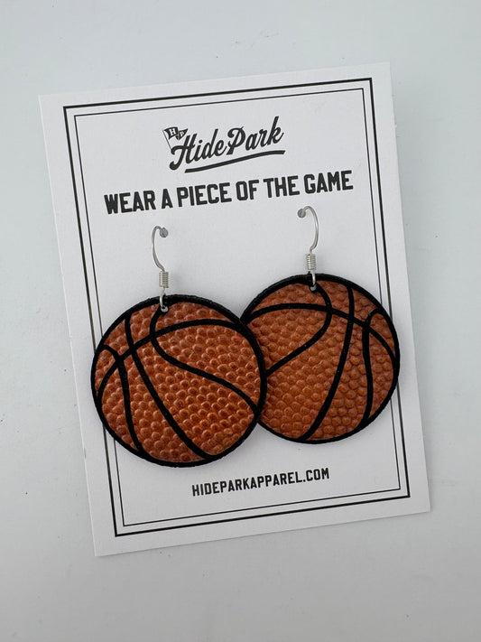 BASKETBALL - Football Leather Earrings