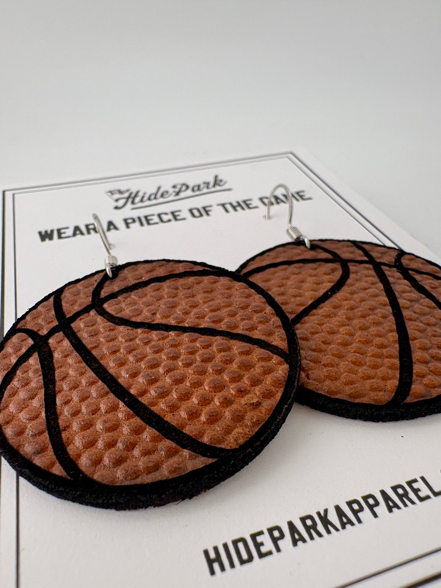 BASKETBALL - Football Leather Earrings