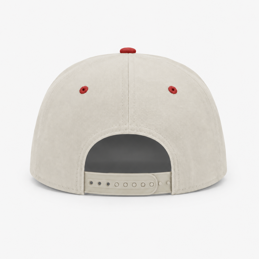 Interlocking NS on Ivory/Red 2-Tone Cap | Nixon-Smiley