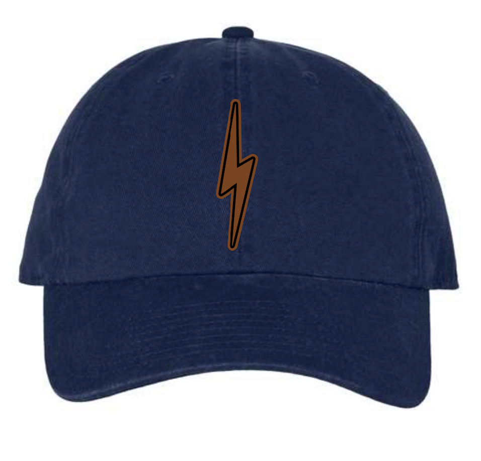 ES Lightning Bolt Hat | Repurposed Football Leather | 3 hat styles available!