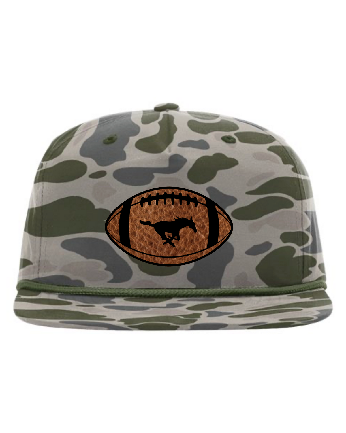 Mustang Football on Marsh Duck Camo Roper | Nixon-Smiley