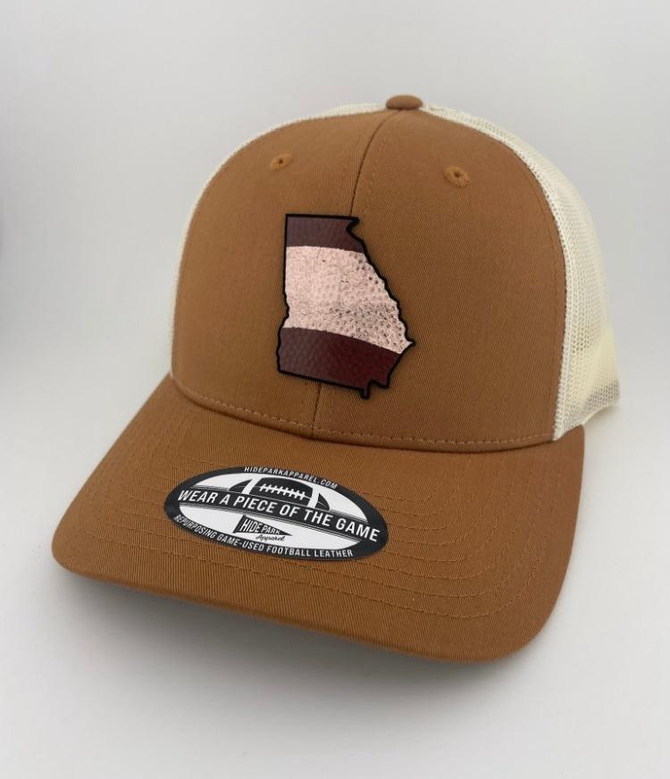 The Georgia Stripe Football Leather Hat