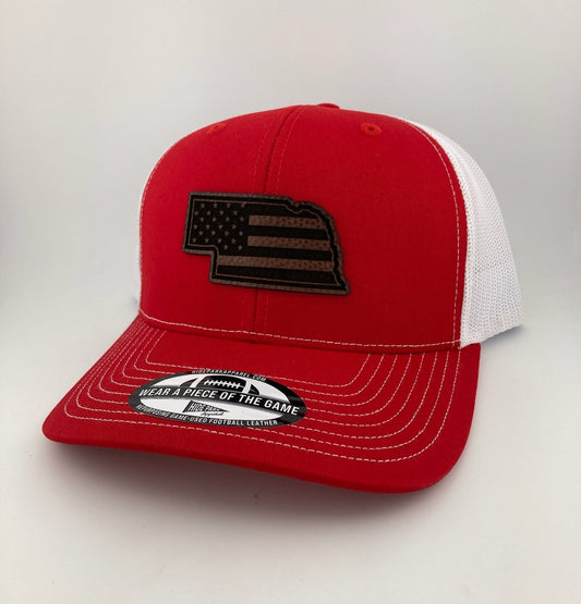The Nebraska Patriot Football Leather Hat